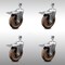 Service Caster 5 Inch SS High Temp Glass Filled Nylon 12mm Stem Caster Set Total Lock Brake SCC-SSTSTTL20S514-GFNSHT-M1215-4 - alternate 3